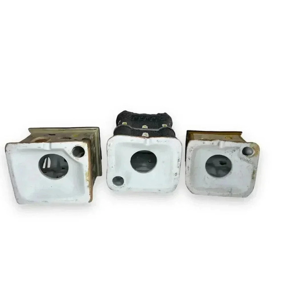 Estates Enchanting Halloween Village Decor Set of 3 Haunted Houses Castle - Picture 7 of 9